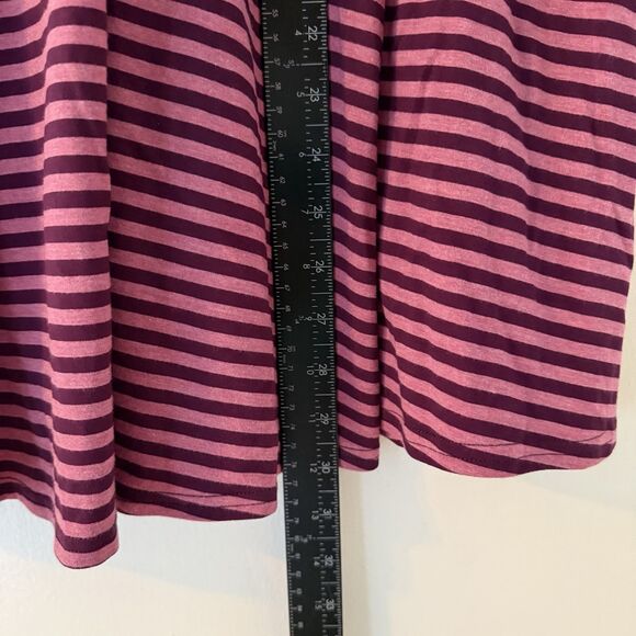 Athleta Women’s S Faux Wrap Skirt Striped Pink Purple Mid Length NWT - Picture 9 of 9